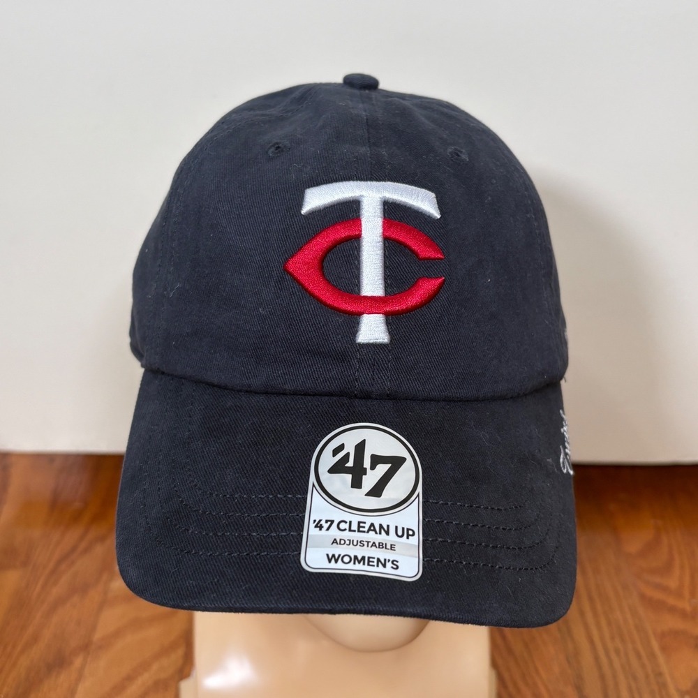 '47 Brand Women's Navy Minnesota Twins Team Miata Clean Up Adjustable Hat NWT